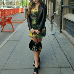 Y2k tropical mini dress